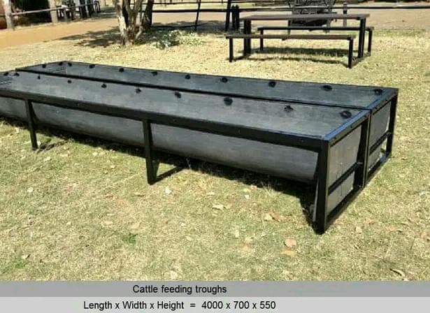 feeding troughs x 2