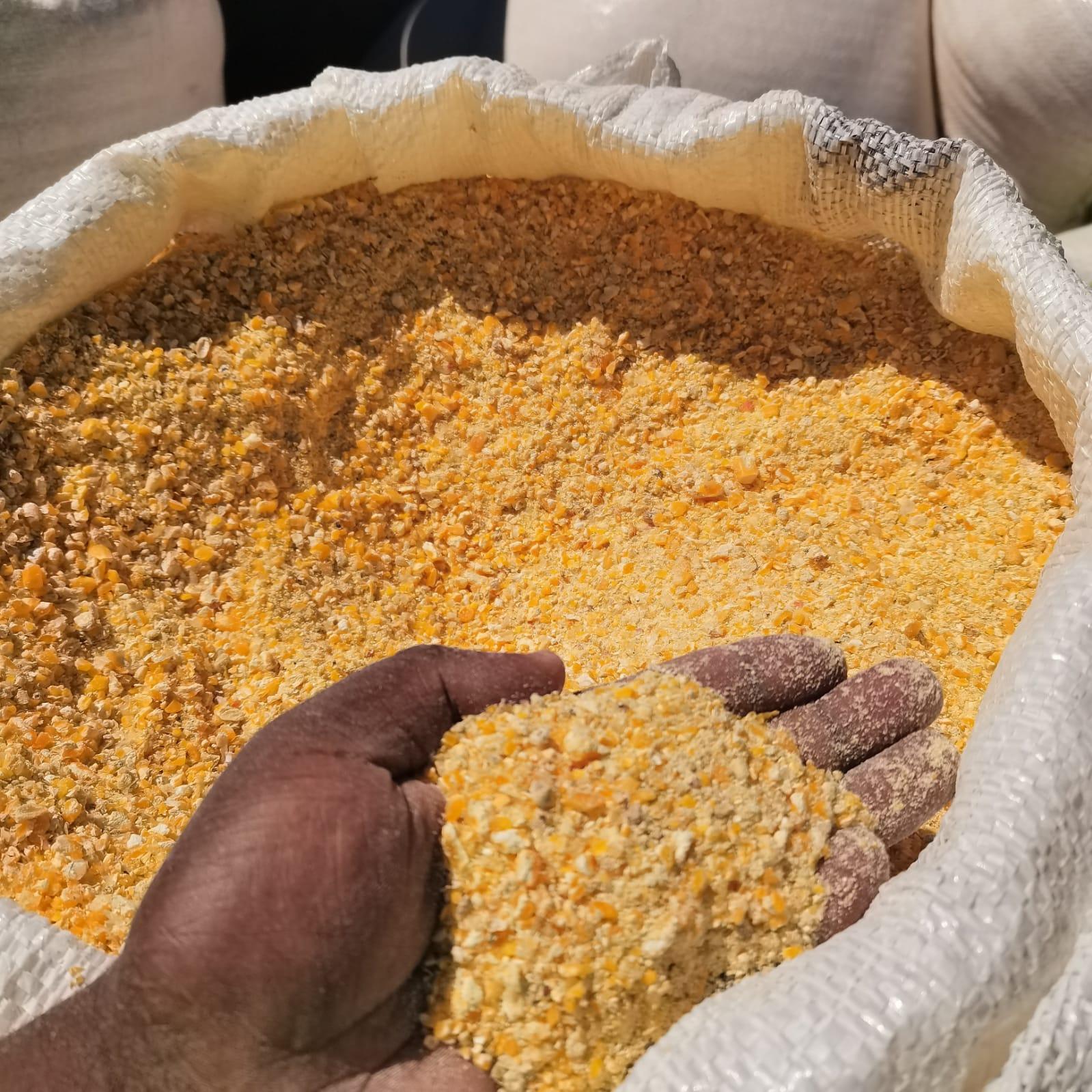 15 bags crushed yellow maize